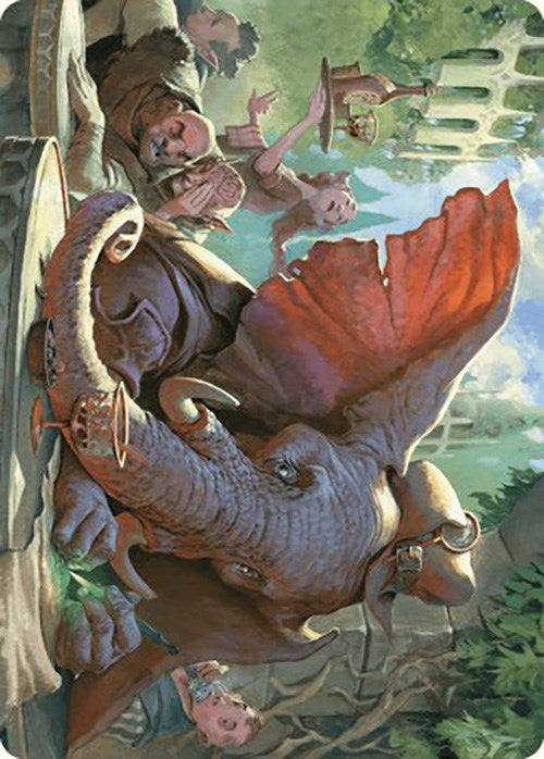 Loxodon Eavesdropper Art Card [Murders at Karlov Manor Art Series] | Mega City Incorporated