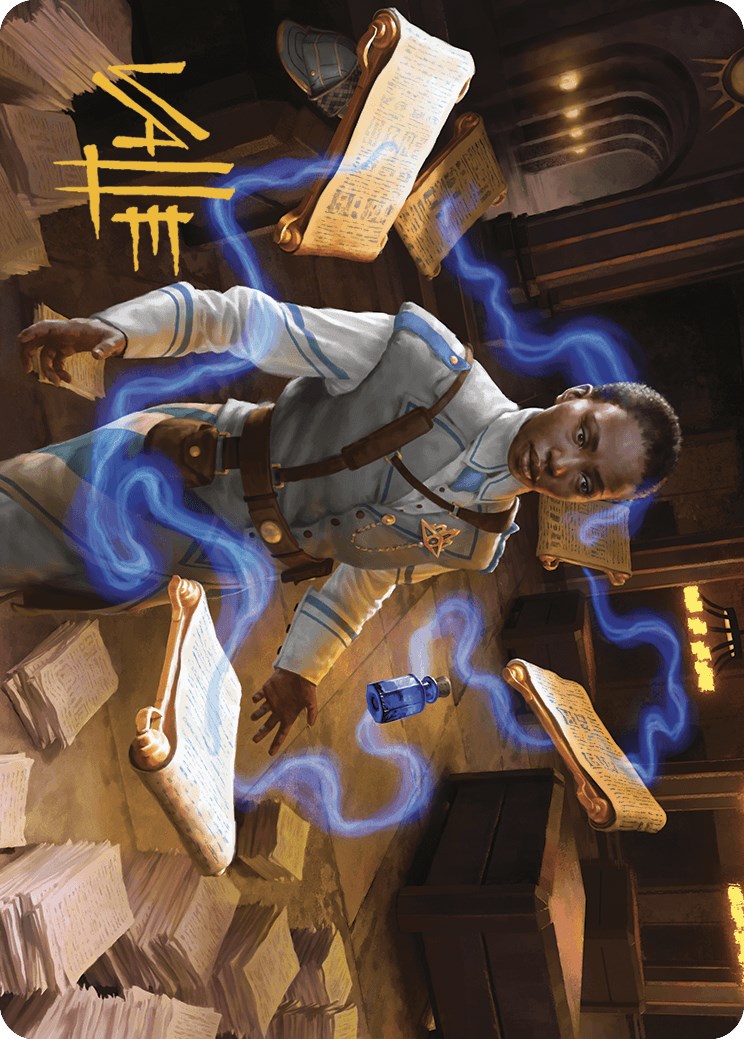 Case File Auditor Art Card (Gold-Stamped Signature) [Murders at Karlov Manor Art Series] | Mega City Incorporated