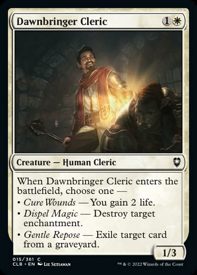 Dawnbringer Cleric [Commander Legends: Battle for Baldur's Gate] | Mega City Incorporated