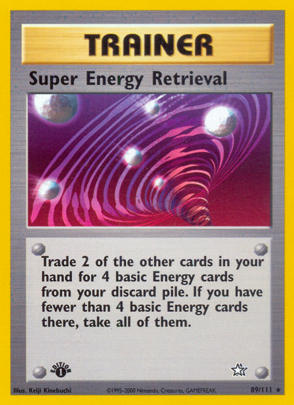 Super Energy Retrieval (89/111) [Neo Genesis 1st Edition] | Mega City Incorporated