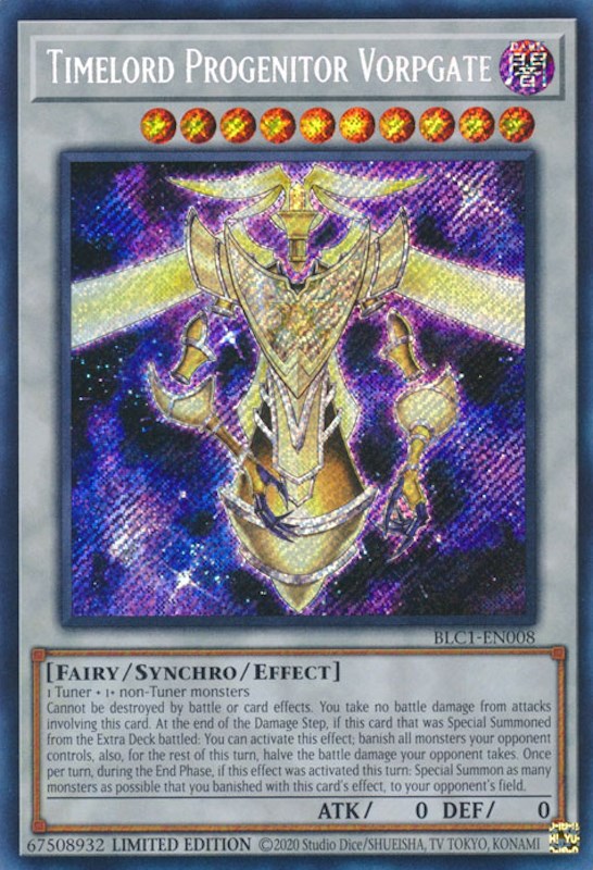 Timelord Progenitor Vorpgate [BLC1-EN008] Secret Rare | Mega City Incorporated