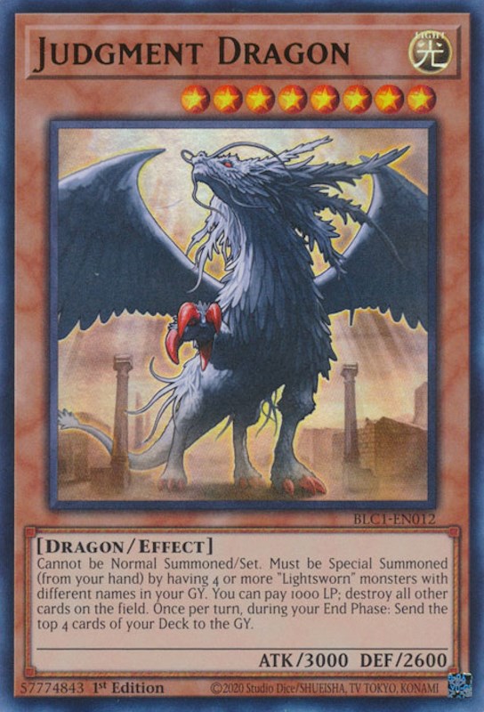Judgment Dragon [BLC1-EN012] Ultra Rare | Mega City Incorporated