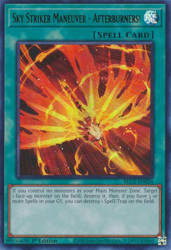 Sky Striker Maneuver - Afterburners! [BLC1-EN024] Ultra Rare | Mega City Incorporated