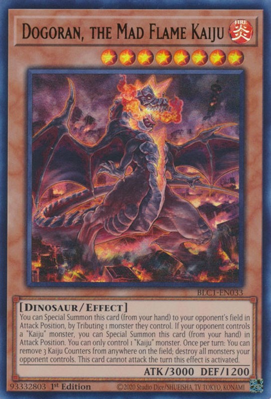 Dogoran, the Mad Flame Kaiju [BLC1-EN033] Ultra Rare | Mega City Incorporated