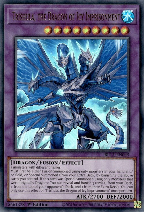 Trishula, the Dragon of Icy Imprisonment [BLC1-EN045] Ultra Rare | Mega City Incorporated