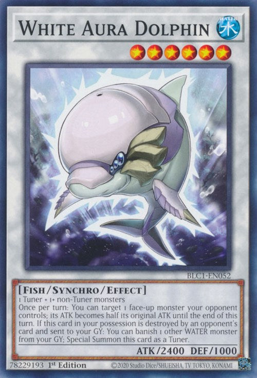 White Aura Dolphin [BLC1-EN052] Common | Mega City Incorporated