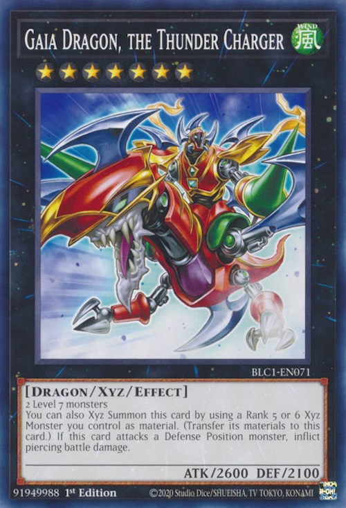 Gaia Dragon, the Thunder Charger [BLC1-EN071] Common | Mega City Incorporated