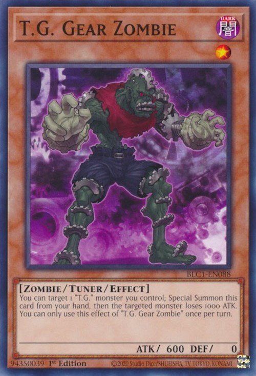 T.G. Gear Zombie [BLC1-EN088] Common | Mega City Incorporated