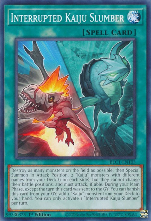 Interrupted Kaiju Slumber [BLC1-EN103] Common | Mega City Incorporated