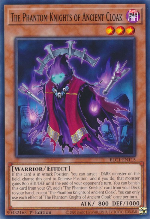 The Phantom Knights of Ancient Cloak [BLC1-EN115] Common | Mega City Incorporated