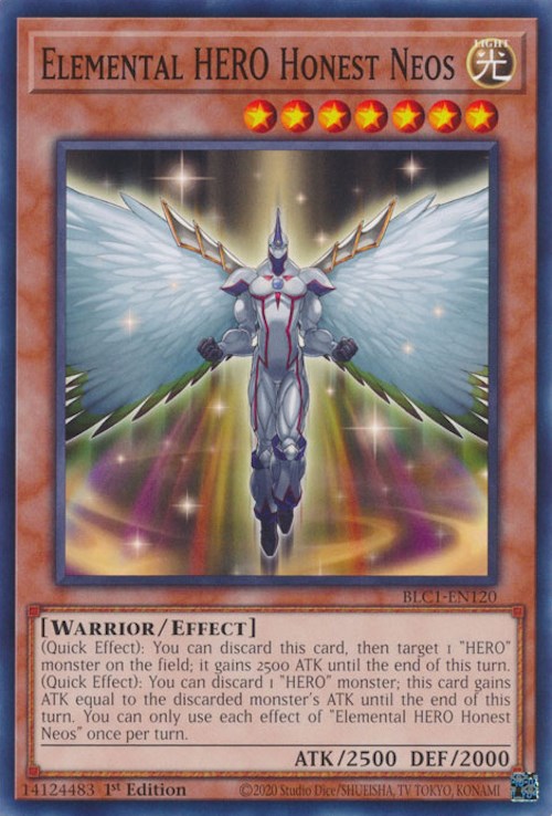 Elemental HERO Honest Neos [BLC1-EN120] Common | Mega City Incorporated