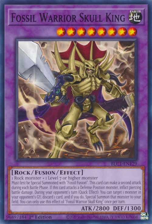 Fossil Warrior Skull King [BLC1-EN129] Common | Mega City Incorporated