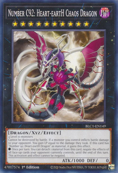 Number C92: Heart-eartH Chaos Dragon [BLC1-EN149] Common | Mega City Incorporated