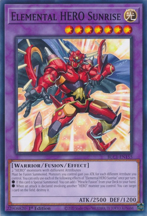 Elemental HERO Sunrise [BLC1-EN155] Common | Mega City Incorporated