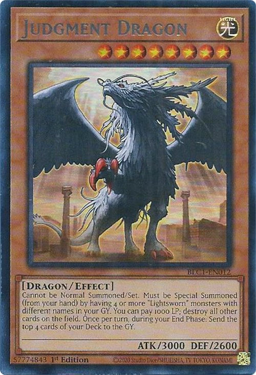 Judgment Dragon (Silver) [BLC1-EN012] Ultra Rare | Mega City Incorporated