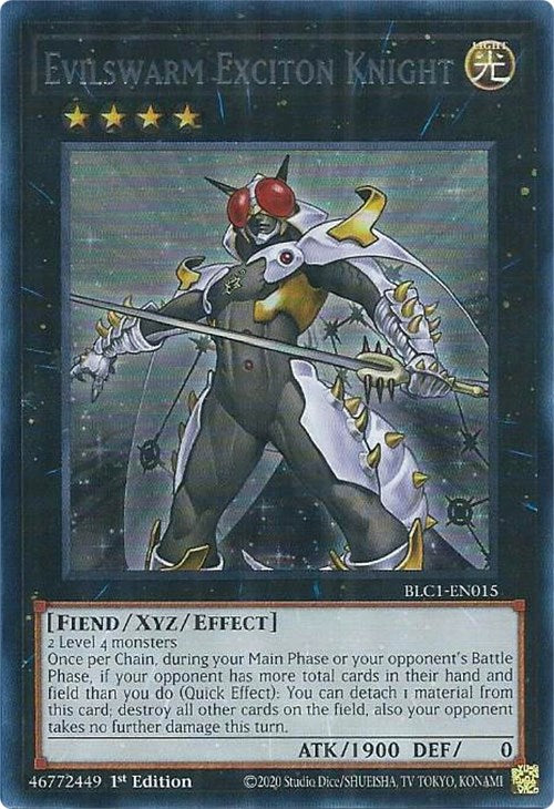 Evilswarm Exciton Knight (Silver) [BLC1-EN015] Ultra Rare | Mega City Incorporated