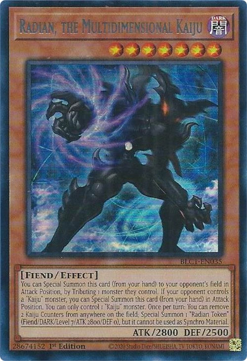 Radian, the Multidimensional Kaiju (Silver) [BLC1-EN035] Ultra Rare | Mega City Incorporated