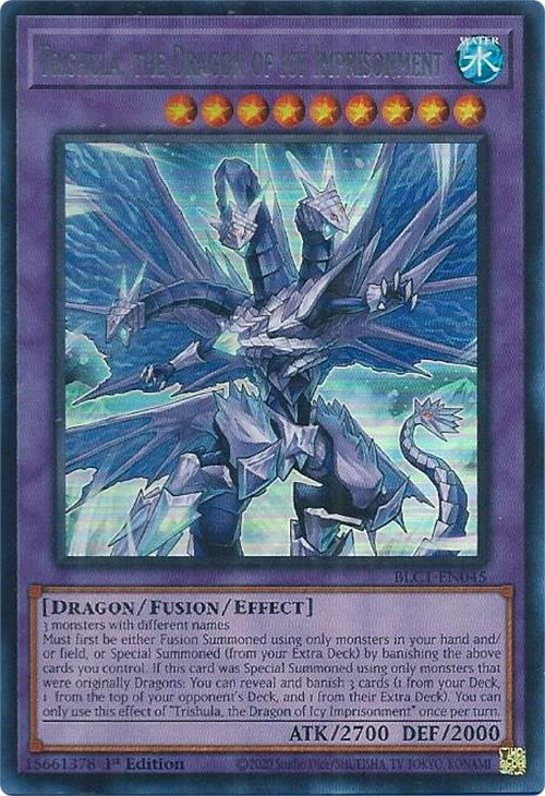 Trishula, the Dragon of Icy Imprisonment (Silver) [BLC1-EN045] Ultra Rare | Mega City Incorporated