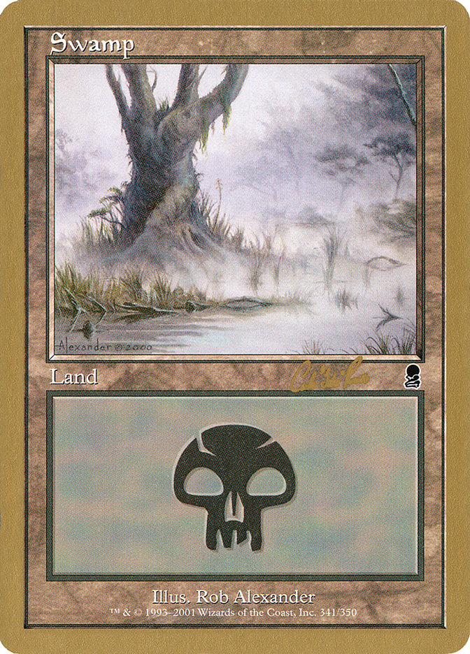 Swamp (cr341) (Carlos Romao) [World Championship Decks 2002] | Mega City Incorporated