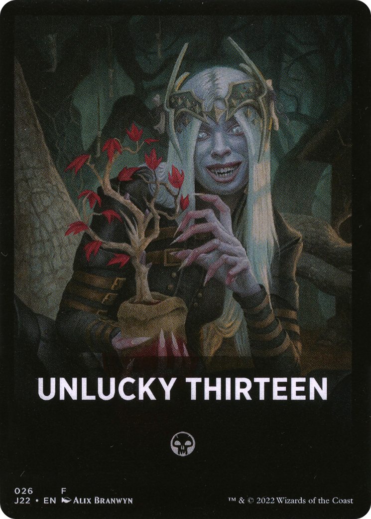 Unlucky Thirteen Theme Card [Jumpstart 2022 Front Cards] | Mega City Incorporated