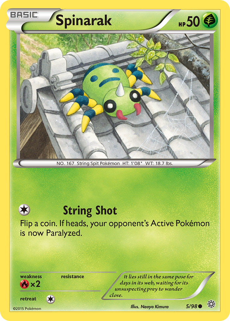 Spinarak (5/98) [XY: Ancient Origins] | Mega City Incorporated