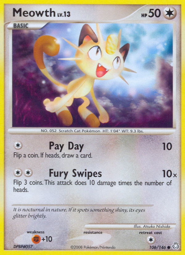 Meowth (106/146) [Diamond & Pearl: Legends Awakened] | Mega City Incorporated