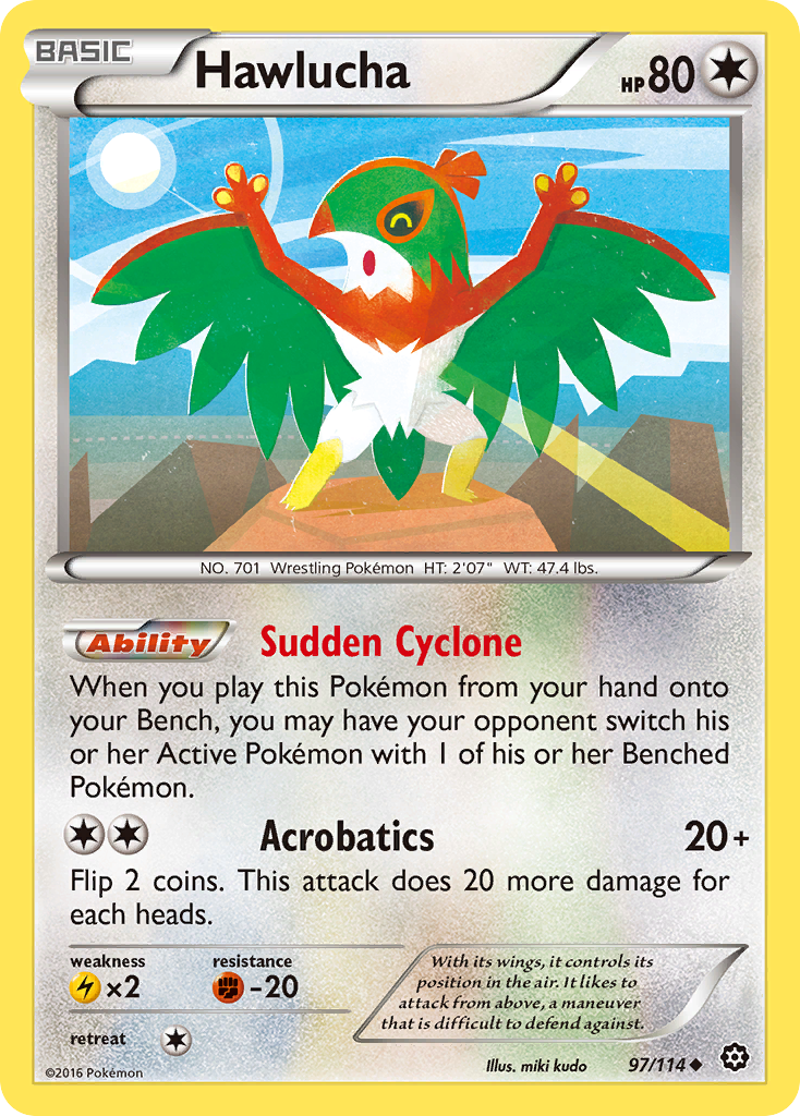 Hawlucha (97/114) [XY: Steam Siege] | Mega City Incorporated