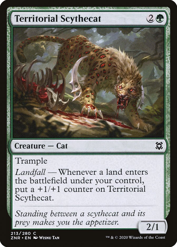 Territorial Scythecat [Zendikar Rising] | Mega City Incorporated