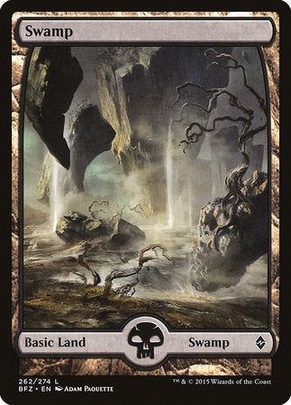 Swamp (262) - Full Art [Battle for Zendikar] | Mega City Incorporated