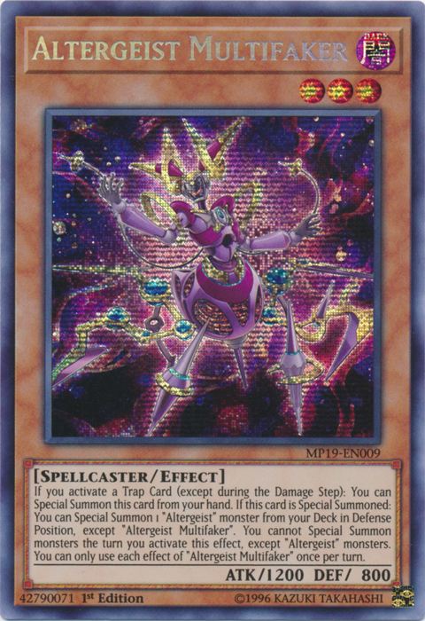 Altergeist Multifaker [MP19-EN009] Prismatic Secret Rare | Mega City Incorporated