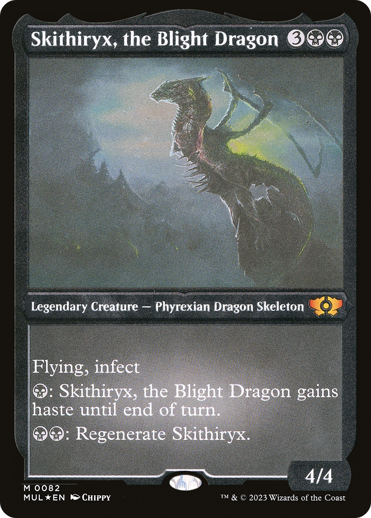 Skithiryx, the Blight Dragon (Foil Etched) [Multiverse Legends] | Mega City Incorporated