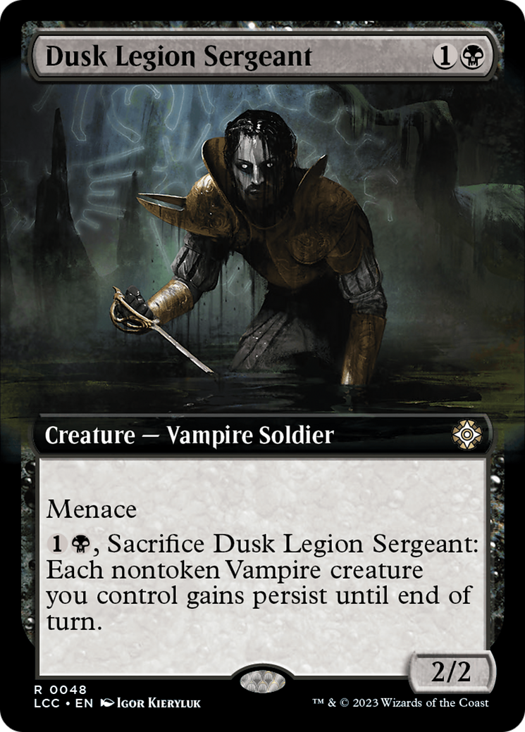 Dusk Legion Sergeant (Extended Art) [The Lost Caverns of Ixalan Commander] | Mega City Incorporated