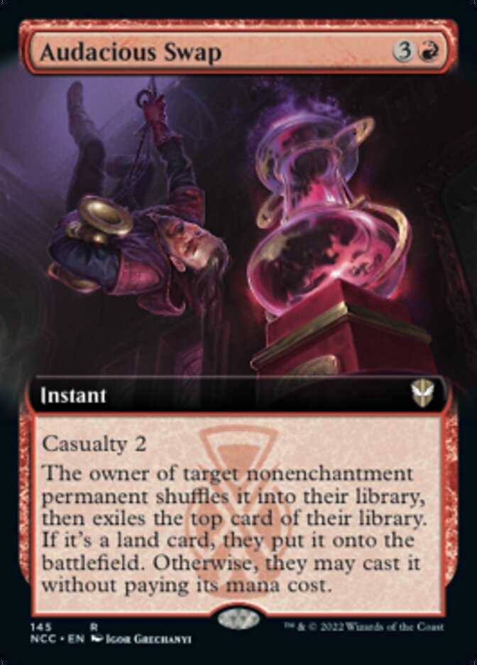 Audacious Swap (Extended Art) [Streets of New Capenna Commander] | Mega City Incorporated