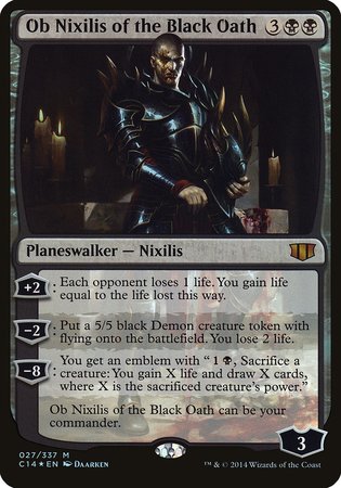 Ob Nixilis of the Black Oath (Commander 2014) [Commander 2014 Oversized] | Mega City Incorporated