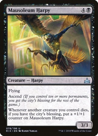 Mausoleum Harpy [Rivals of Ixalan] | Mega City Incorporated