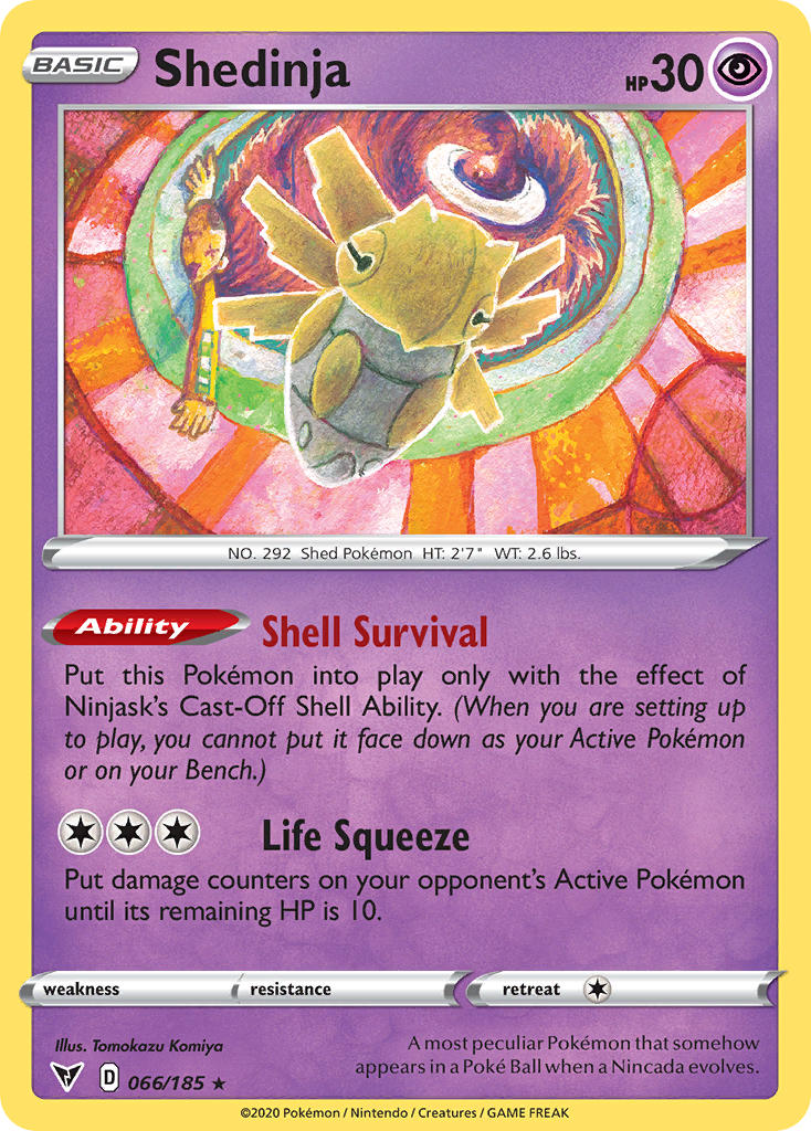 Shedinja (066/185) [Sword & Shield: Vivid Voltage] | Mega City Incorporated