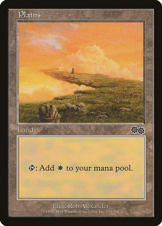 Plains (333) [Urza's Saga] | Mega City Incorporated