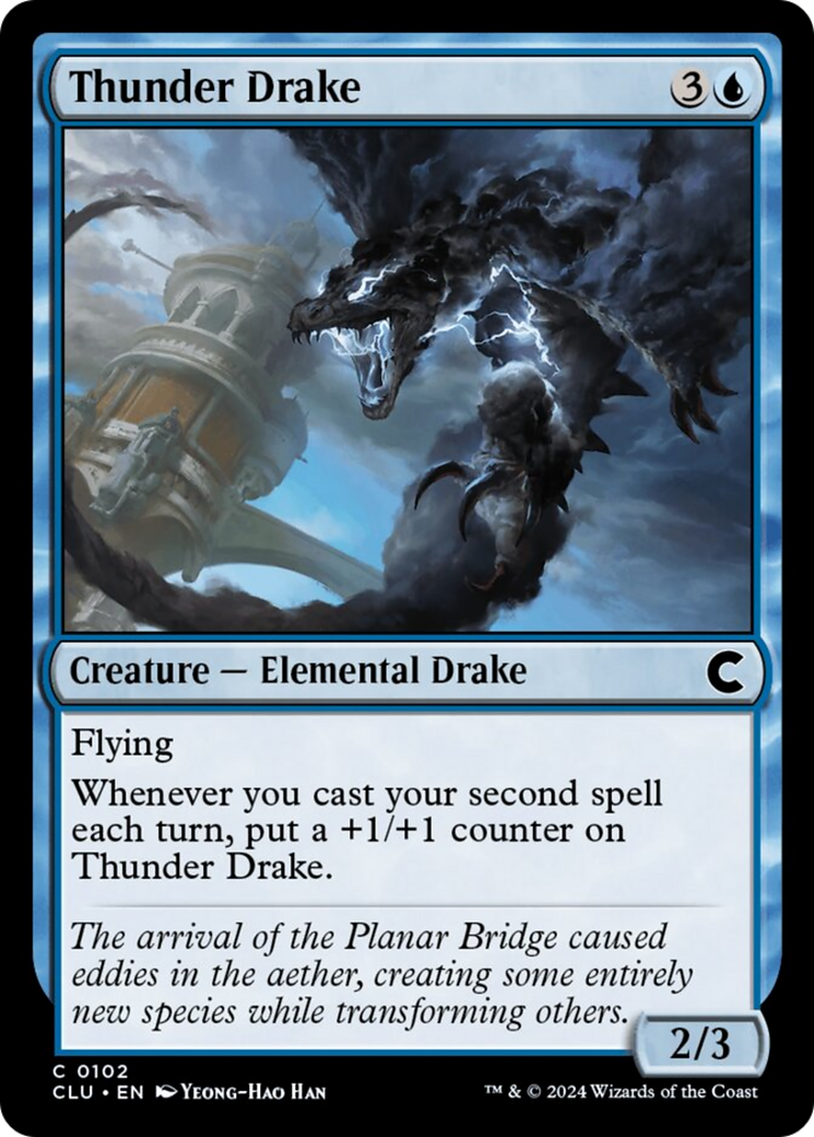 Thunder Drake [Ravnica: Clue Edition] | Mega City Incorporated