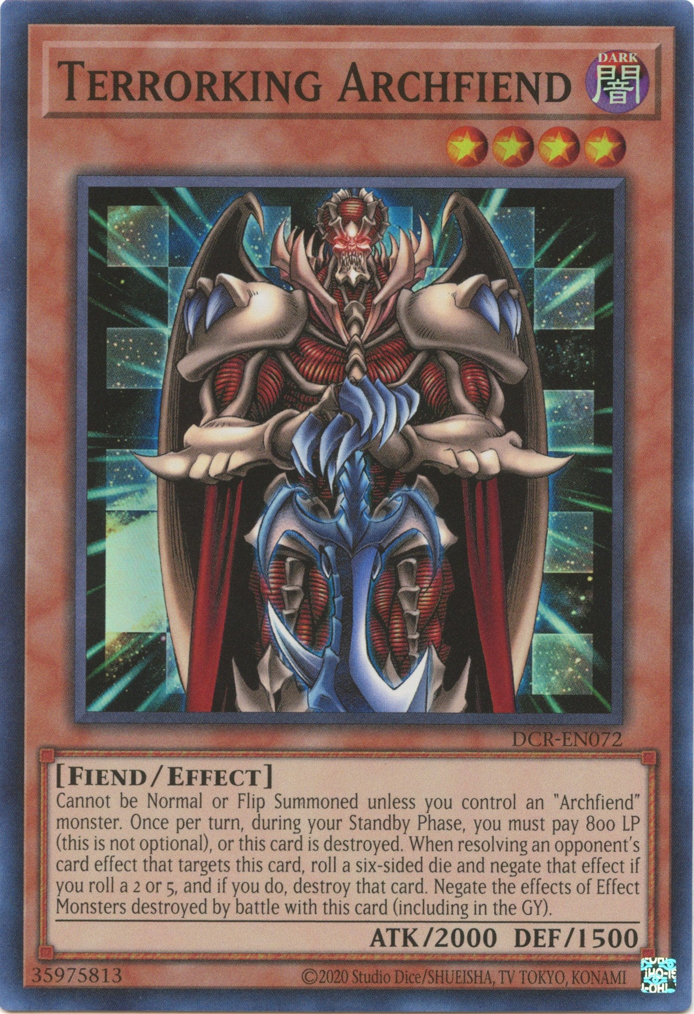 Terrorking Archfiend (25th Anniversary) [DCR-EN072] Super Rare | Mega City Incorporated