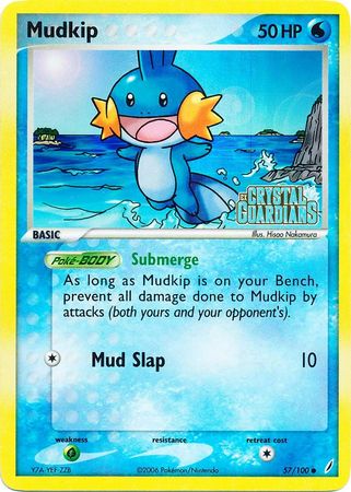 Mudkip (57/100) (Stamped) [EX: Crystal Guardians] | Mega City Incorporated