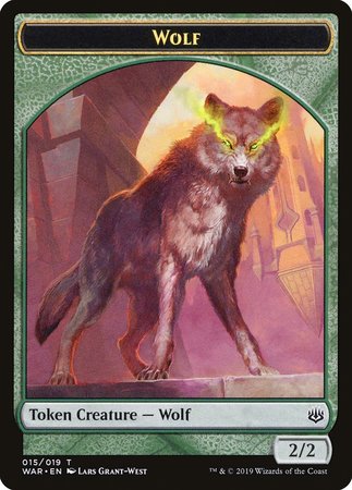 Wolf Token [War of the Spark Tokens] | Mega City Incorporated