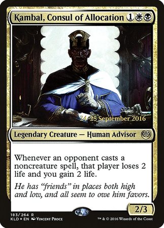 Kambal, Consul of Allocation [Kaladesh Promos] | Mega City Incorporated