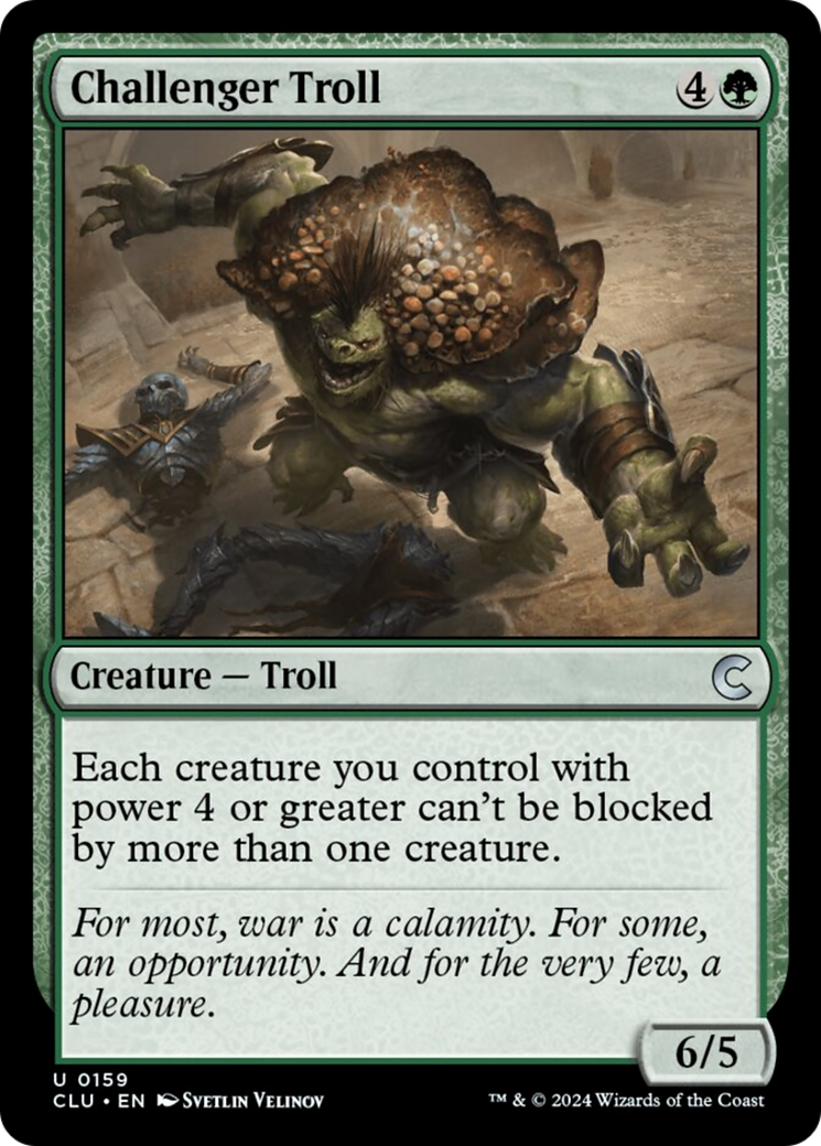 Challenger Troll [Ravnica: Clue Edition] | Mega City Incorporated