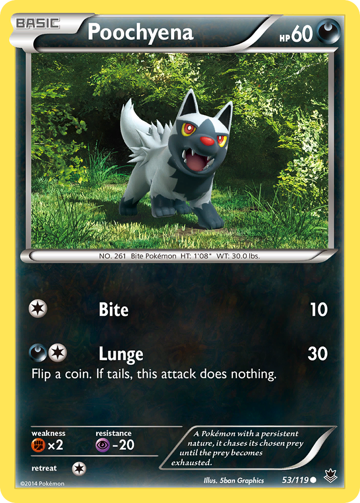 Poochyena (53/119) [XY: Phantom Forces] | Mega City Incorporated