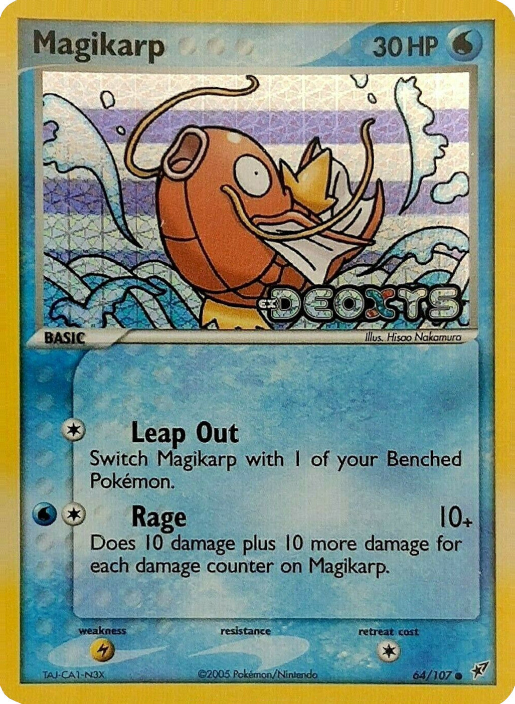 Magikarp (64/107) (Stamped) [EX: Deoxys] | Mega City Incorporated