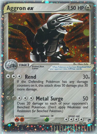 Aggron ex (95/100) [EX: Sandstorm] | Mega City Incorporated