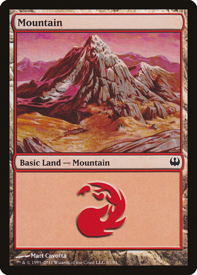 Mountain (81) [Duel Decks: Knights vs. Dragons] | Mega City Incorporated