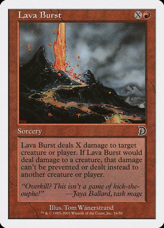 Lava Burst [Deckmasters] | Mega City Incorporated
