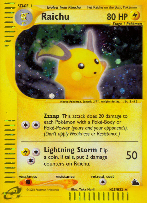 Raichu (H25/H32) [Skyridge] | Mega City Incorporated