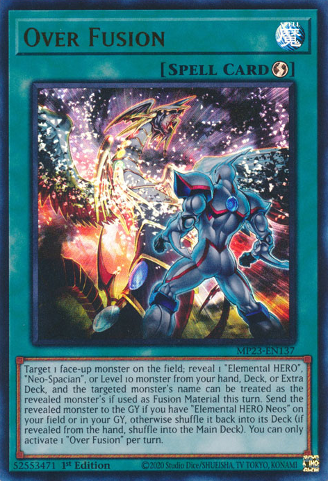 Over Fusion [MP23-EN137] Ultra Rare | Mega City Incorporated